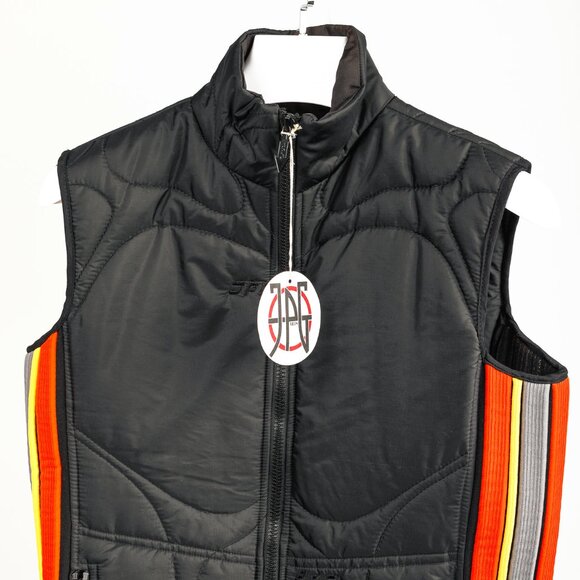 JPG by Gaultier Black Quilted Side-Stripe Zip Vest - Picture 3 of 8